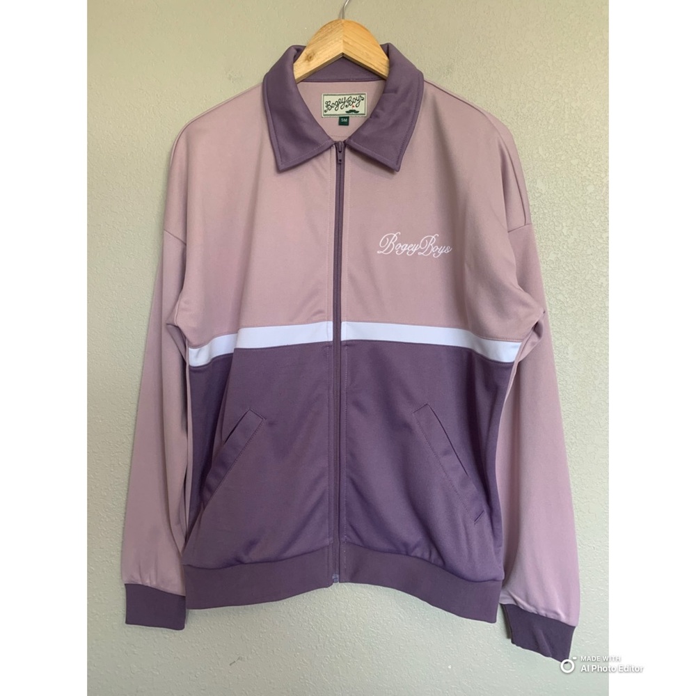 Bogey Boys Tracksuit Jacket Lavender Purple Men’s Size Small NEW